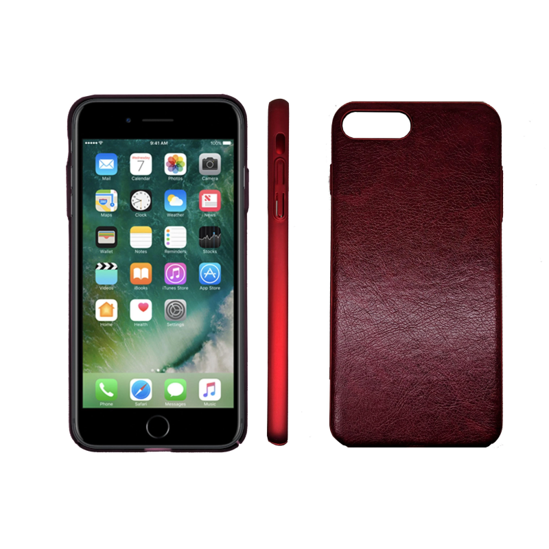IPHONE X LITE LEATHER CASE RED