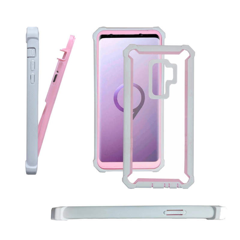 SAMSUNG S9 PLUS H9 CASE CLEAR PINK