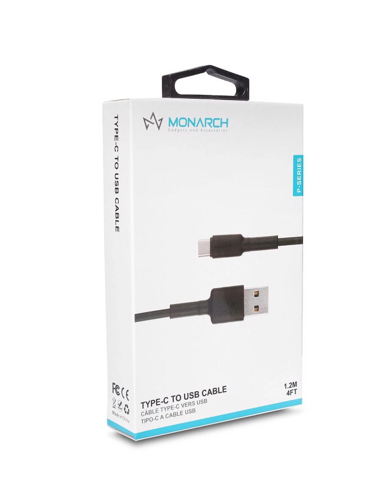 Monarch TYPE C Cable P Series 1.2m BLACK