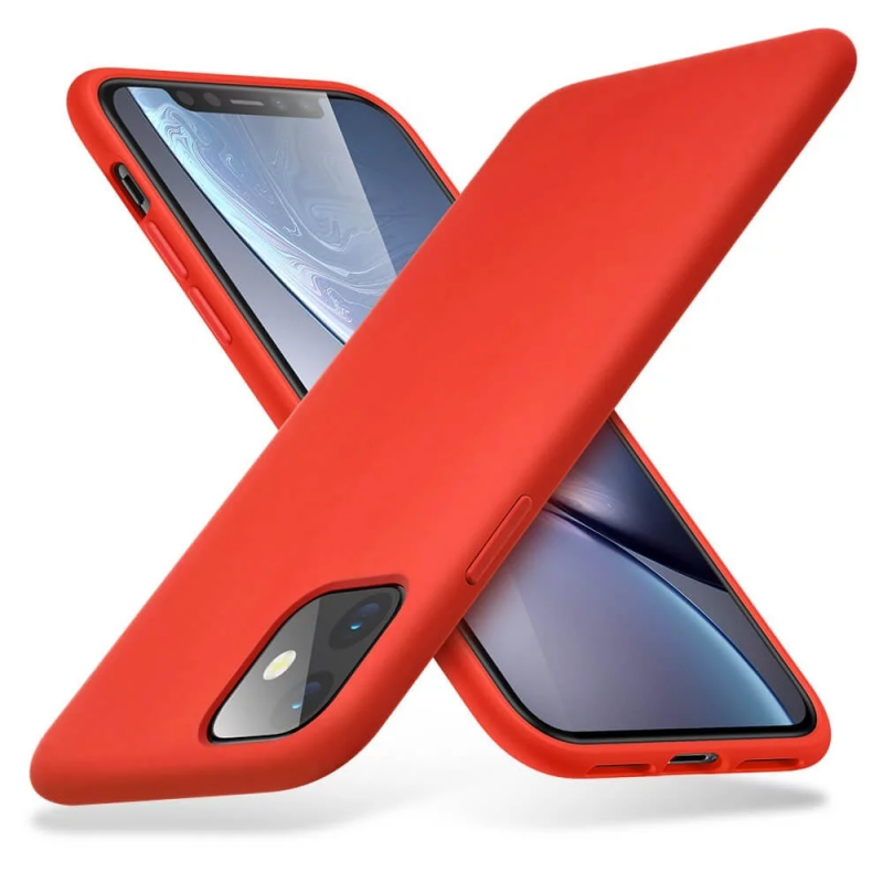 IPHONE 11 PRO MAX 6.5 SILICON CASE RED