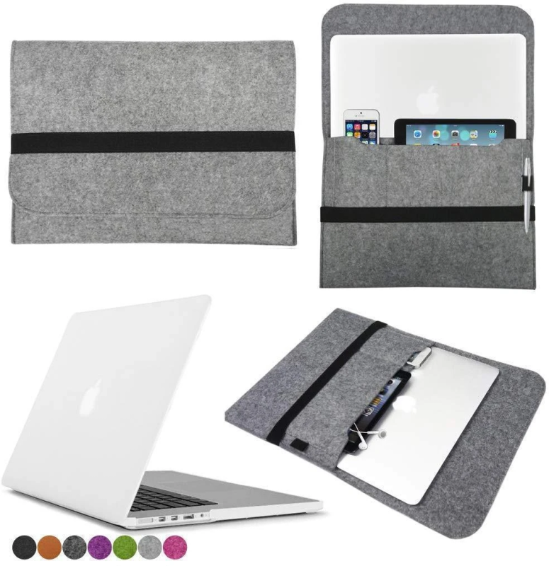 MacBook Laptop Felt Sleeve Carrying Case grey for 11 inch Apple Macbook Air 