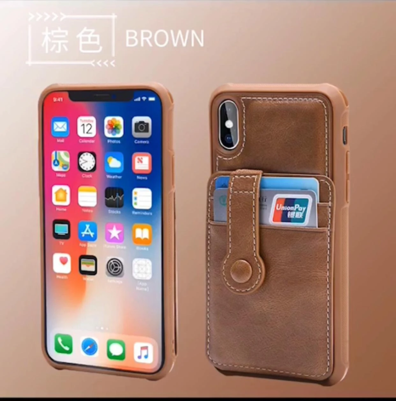 IPHONE 11 6.1 BUTTON HARD CASE BROWN