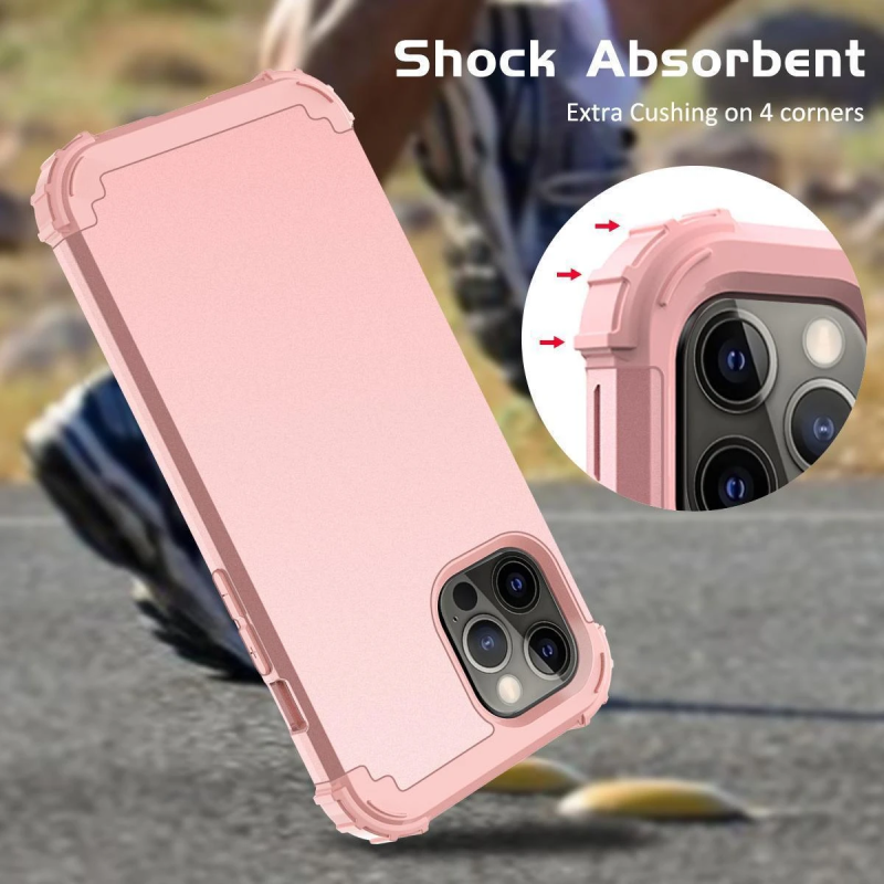IPHONE 11 PRO MAX 6.5 2IN1 HEAVY DUTY CASE ROSE