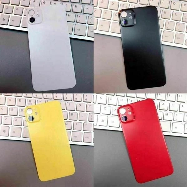 IPHONE 12 12 PRO BACK TEMPERED GLASS MIX COLOR