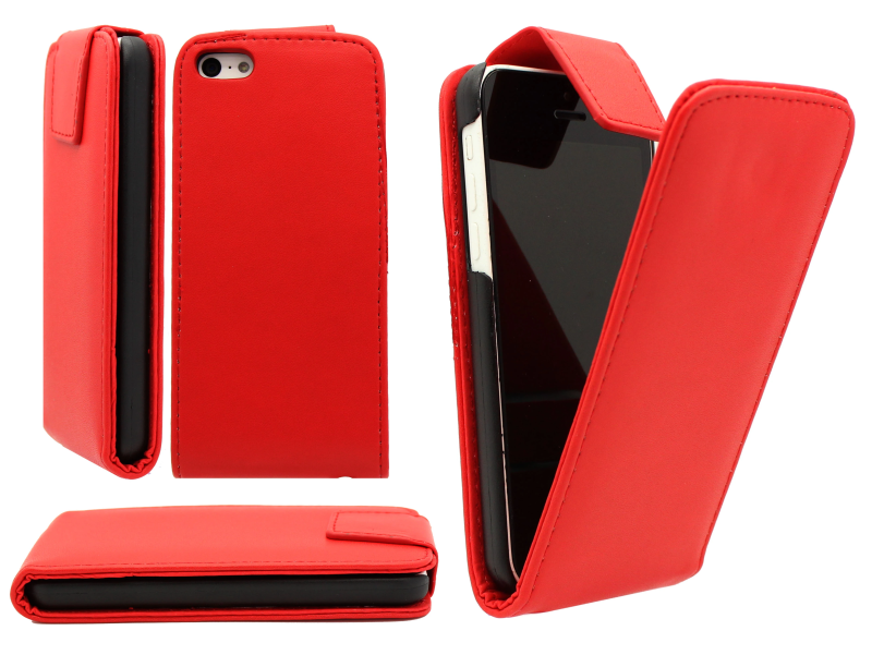 SAMSUNG S5 I9600 FLIP CASE RED