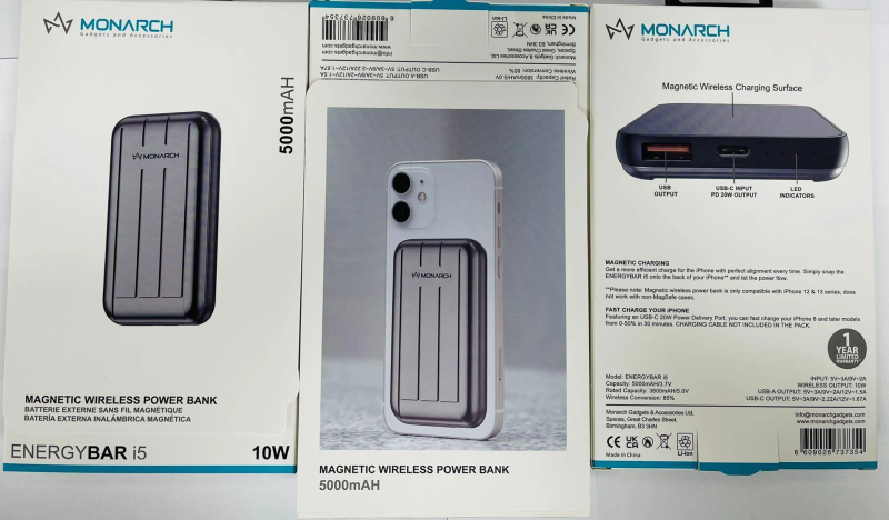 Monarch 5000 Wireless Magnetic powerbank