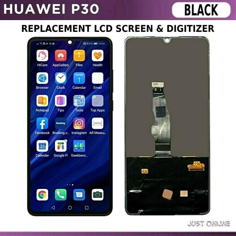 HUAWEI P30 LITE 2020 LCD BLACK SERVICE PACK