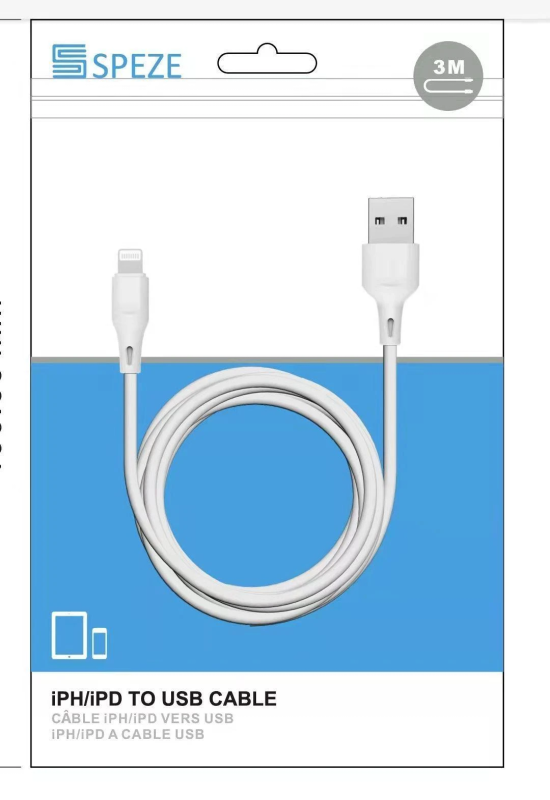 SPEZE IPHONE 3M CABLE WHITE