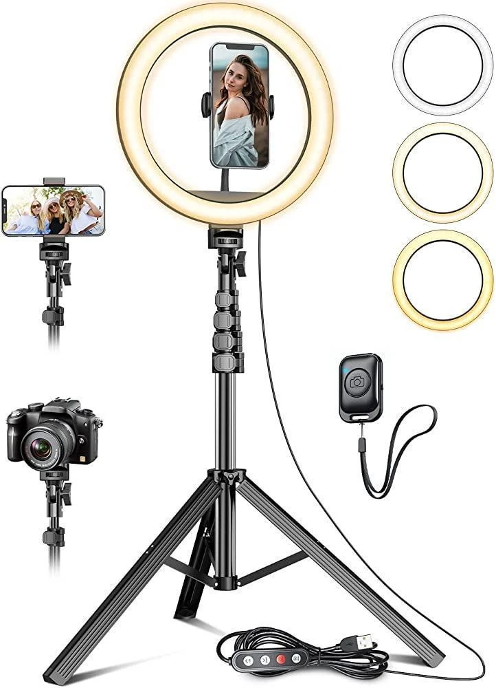 SELFIE RING 12 INCH LIGHT WITH STAND 
