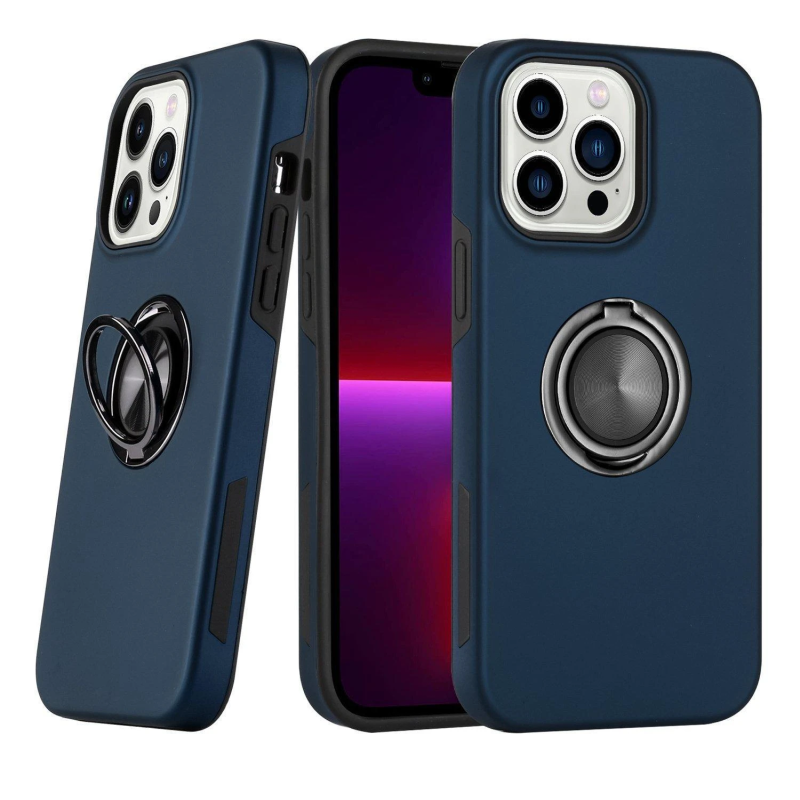 IPHONE 15 PRO RING CASE BLUE