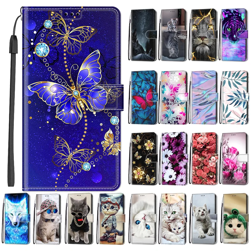 IPHONE 12 BLUE BUTTERFLY BOOK CASE