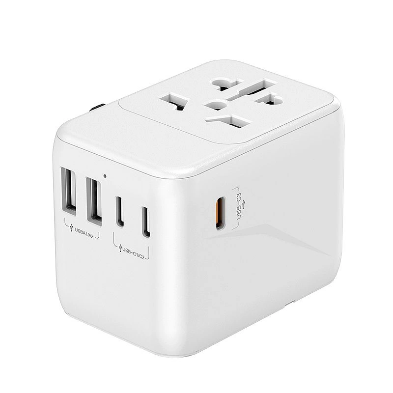 Monarch World Travel Adapter DUAL USB A DUAL TYPE C White
