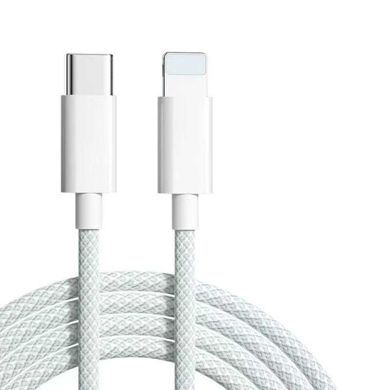 M8 CABLE C TO IPH BRAIDED WHITE
