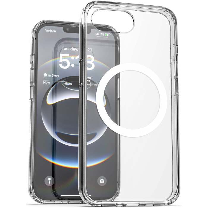 IPH 16E CLEAR MAG SAFE CASE