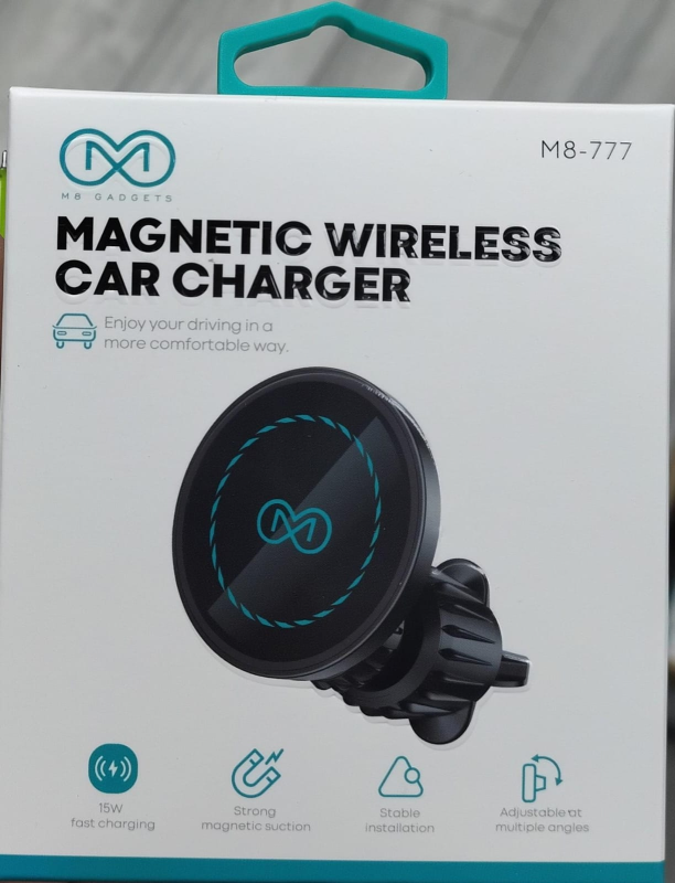 M8 777 MAGNETIC WIRELESS CAR CHARGER 