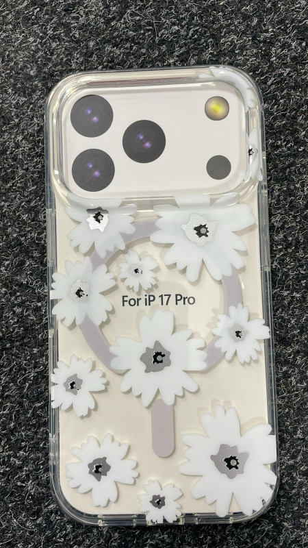 IPHONE 17 PRO MAX HARD CASE WHITE FLOWER 