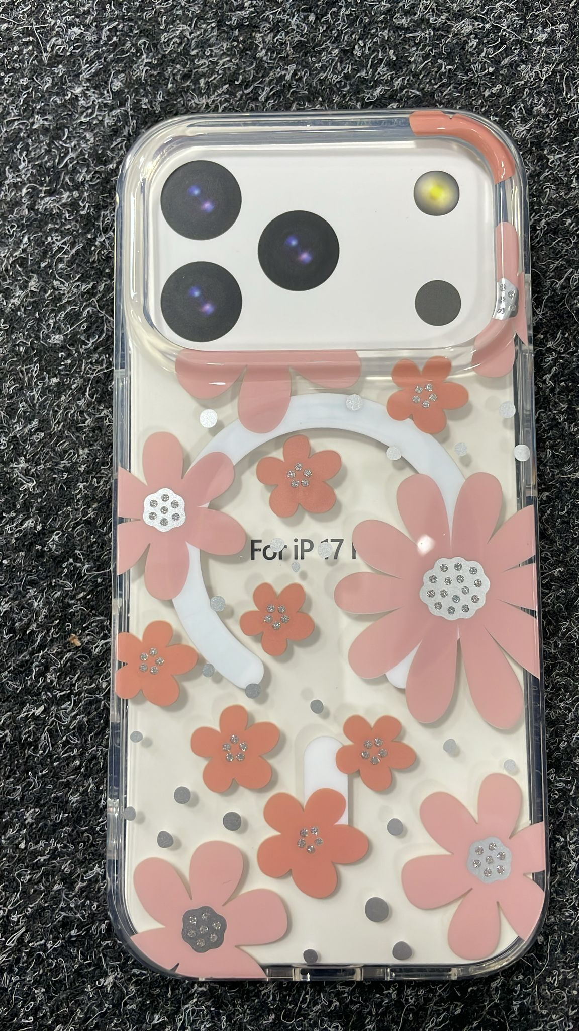IPHONE 17 AIR PINK HARD CASE PINK FLOWER 