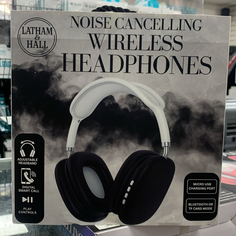 LATHAM HALL NOISE CANCELLING HEADPHONE BLACK