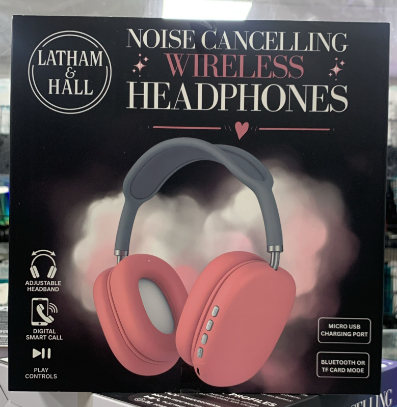 LATHAM HALL NOISE CANCELLING HEADPHONE PINK