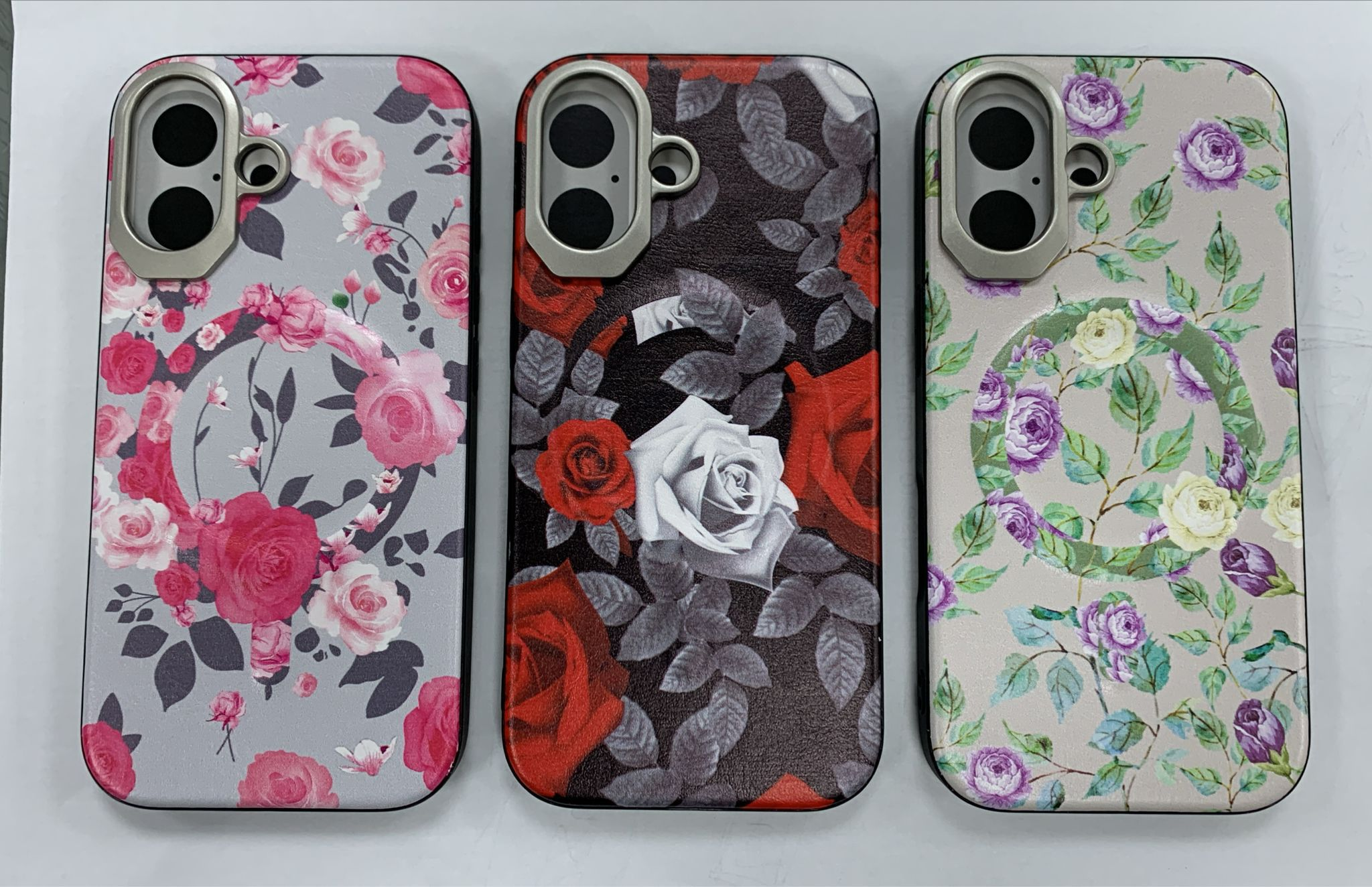 IPHONE 17 AIR HARD CASE PINK FLOWER MAG SAFE 