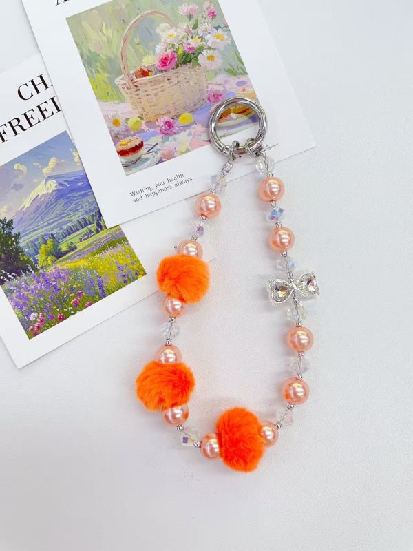 ORANGE PUFF STRINGS SMALL