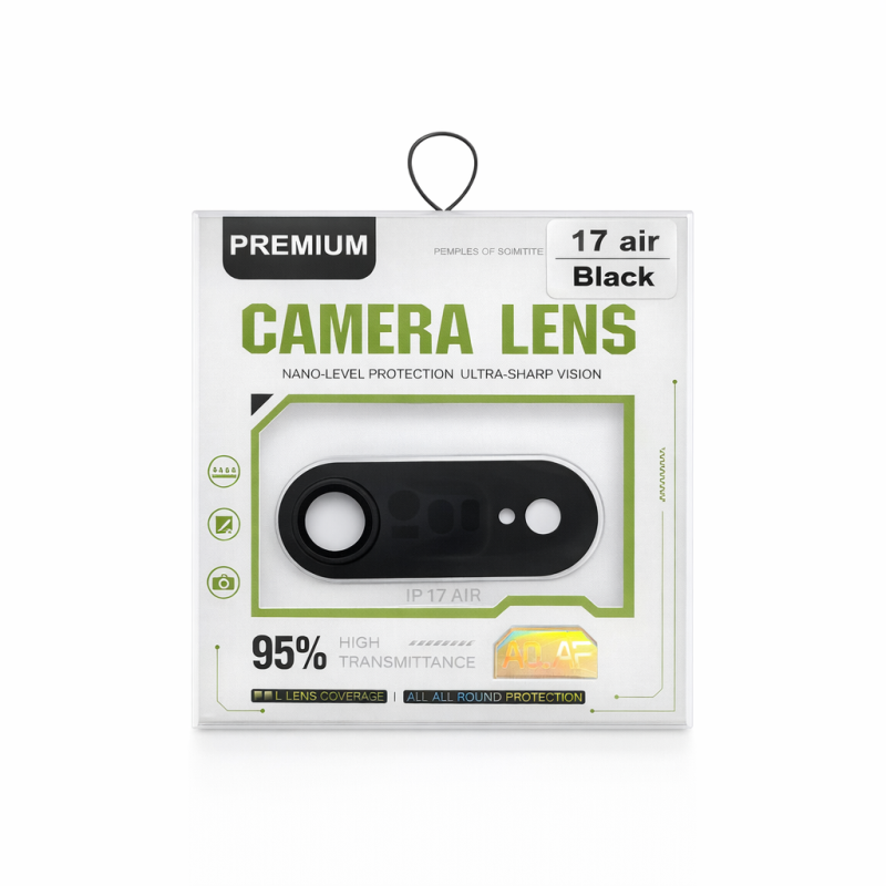 IPHONE 17 BACK CAMERA TEMPERED BLACK
