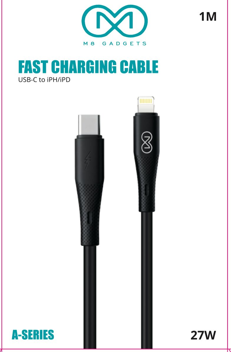 M8 A SERIES C TO IPH CABLE BLACK