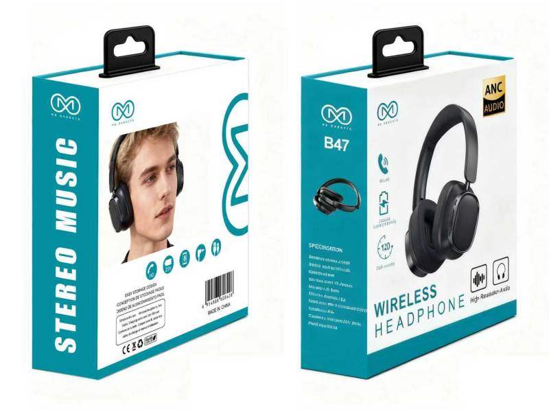 M8 B55 BLUETOOTH HEADPHONE BLACK