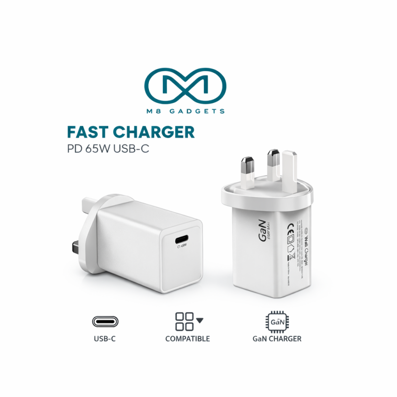 M8 PD 65 WATT USB C HOME CHARGER MC65W-UC