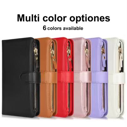 IPHONE 14 PRO MAX ZIPPER BOOK BROWN