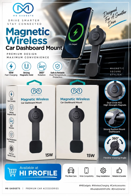 M8 CM-MW15W CAR HOLDER WIRELESS CHARGER 15WATT