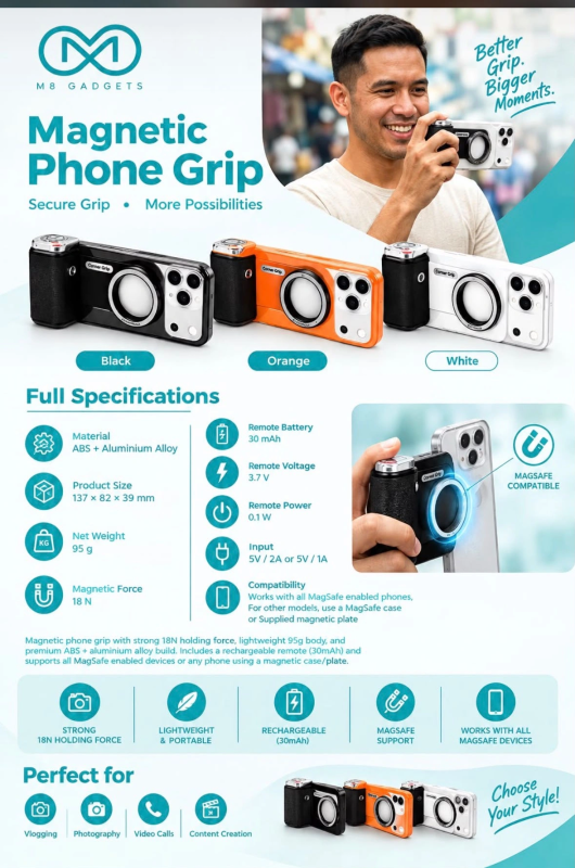 M8 MAGNETIC PHONE GRIP MIX COLOR