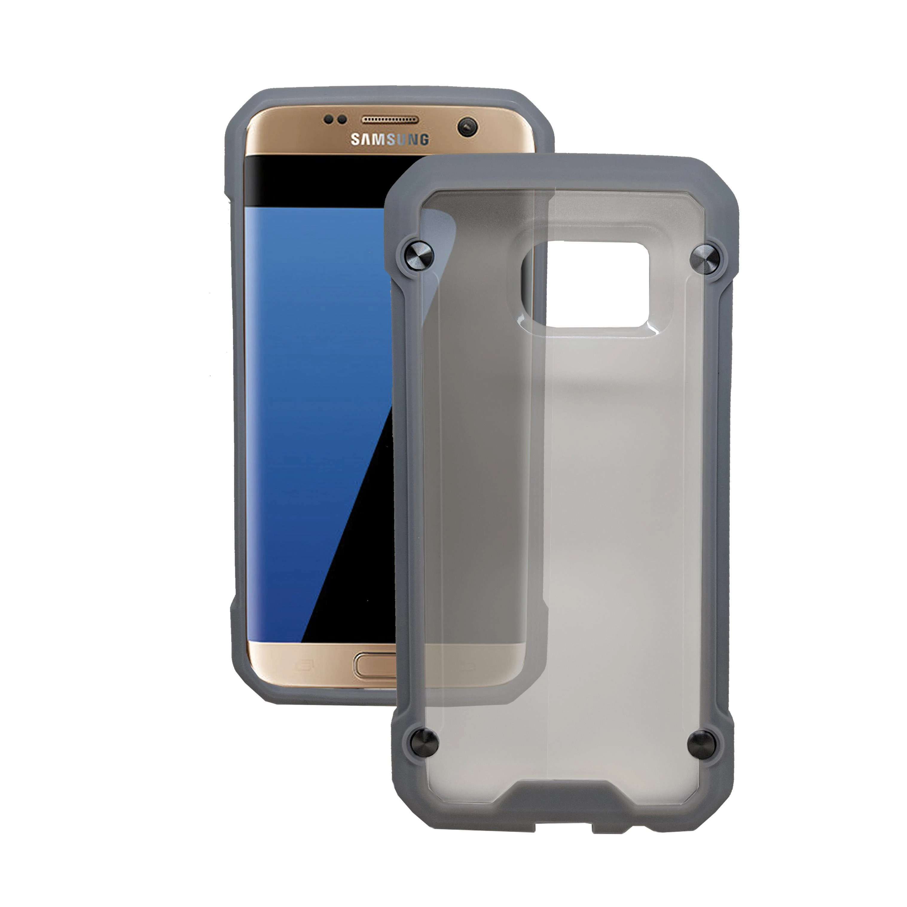 SAMSUNG S7 SUP CASE CLEAR GREY