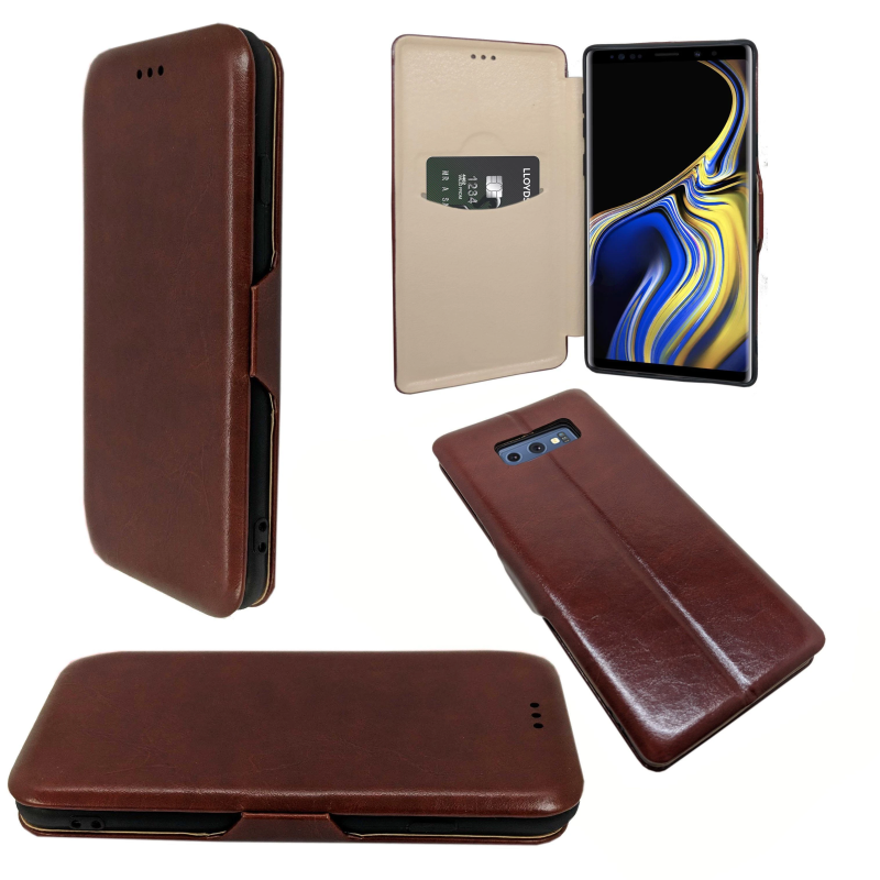 SAMSUNG NOTE8 BOOK CASE WITH SEPARATE CARD BROWN