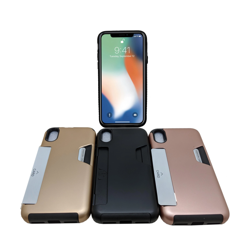 IPHONE X NEW POCKET CASE GOLD