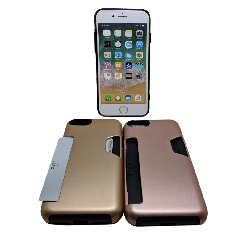 IPHONE 7/8 NEW POCKET CASE GOLD