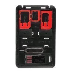 MONARCH TRAVEL SIM CARD ADAPTER KIT RED