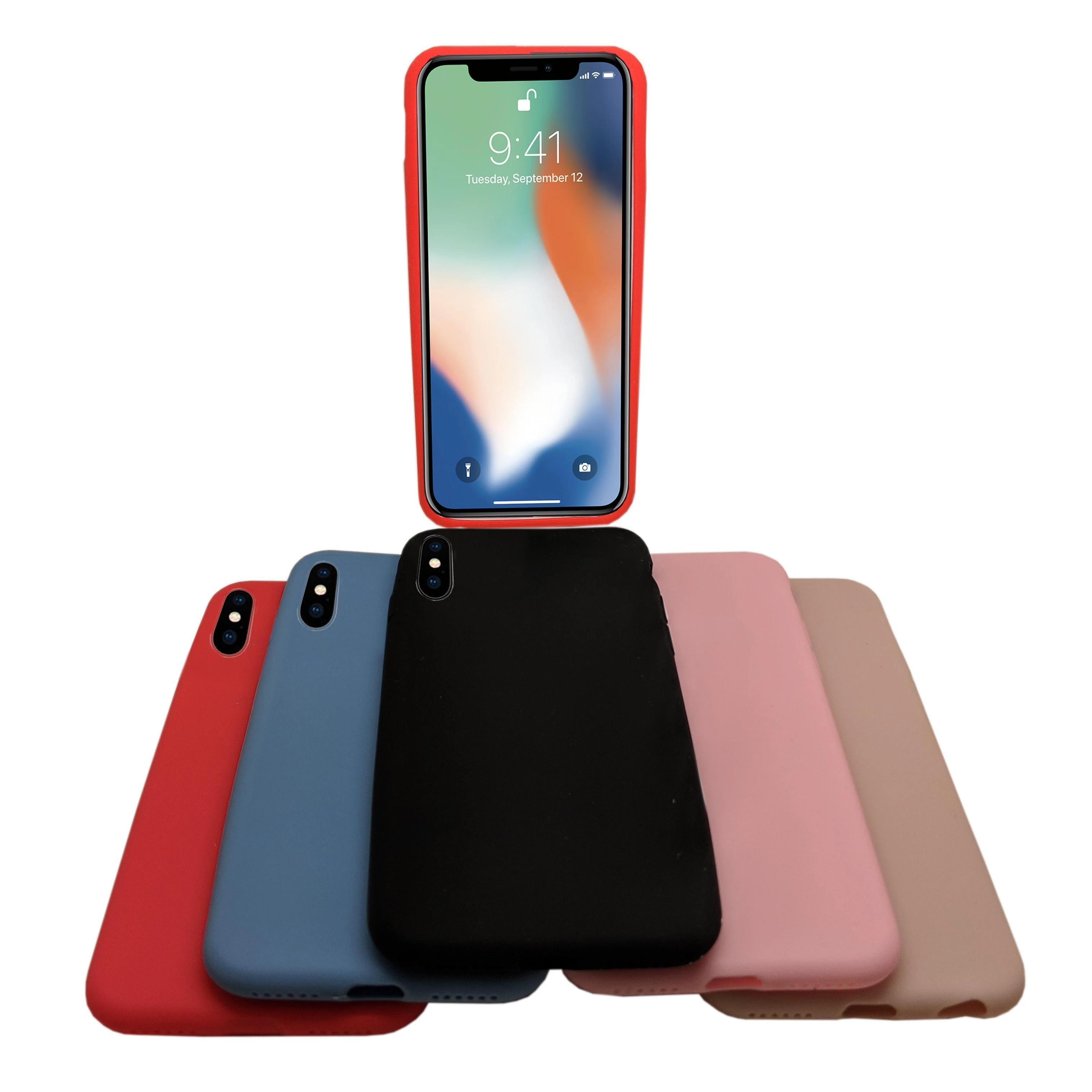 IPHONE X H33 SILICON CASE RED